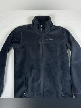 Columbia mens  Black Full-Zip Fleece Jacket(171)
